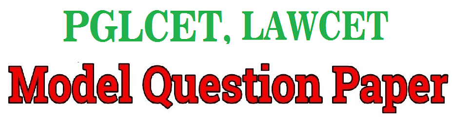 TSLAWCET / TSPGLCET Model Paper, TSLAWCET / TSPGLCET Question Paper With Answer Key