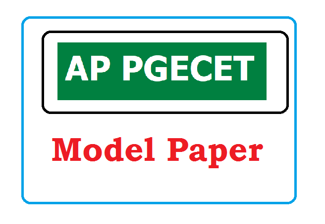 APPGECET Model Paper 2020 