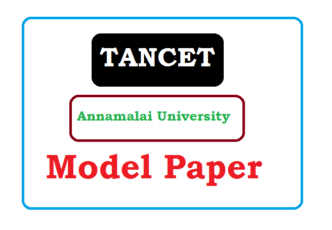 TANCET Model Paper 2022