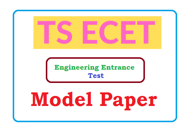 TS ECET Model Paper 2022 