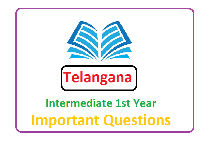 Telangana jr Inter Important Question 2022