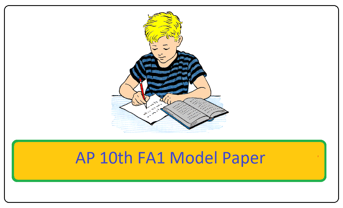 AP 10th Class FA1 Model Paper 2023